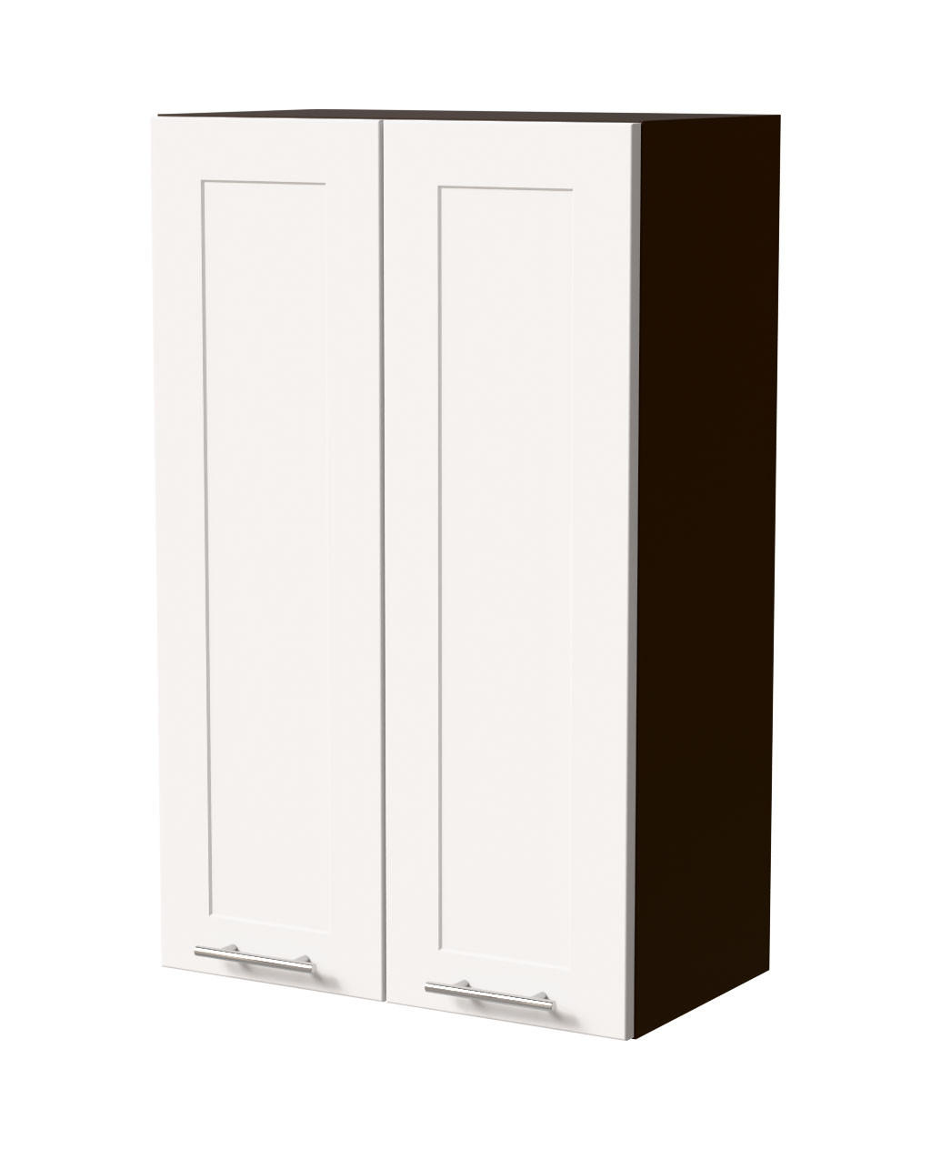 HÄNGESCHRANK Oslo W4/60 Lava / Weiß Matt 60 / 32,5 / 96cm - Dunkelgrau/Weiß, Holz/Holzwerkstoff (60/96/32.5cm) - Feldmann-Wohnen