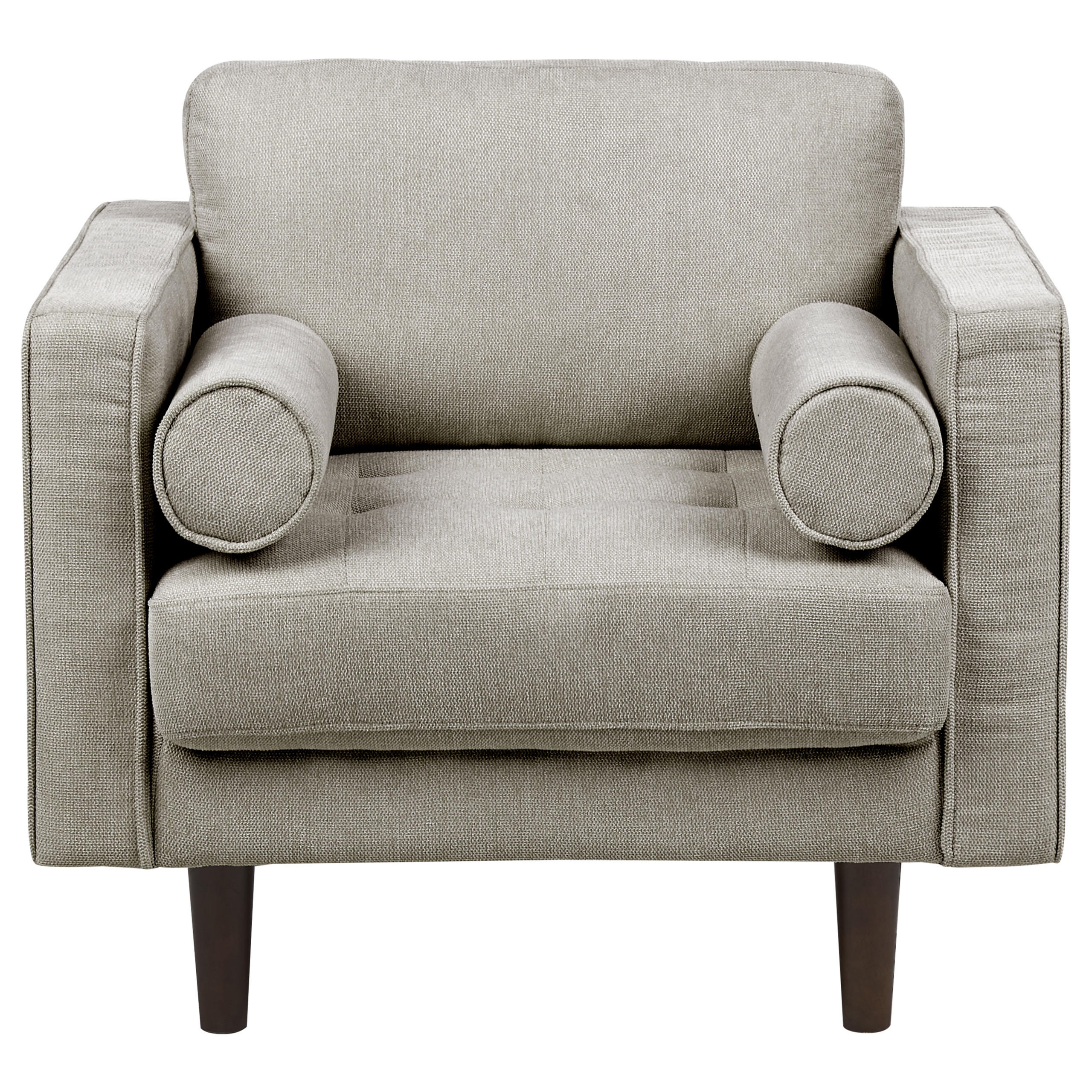 SESSEL taupe Nurmo - Dunkelbraun/Braun, Textil (86/78/74cm) - Beliani
