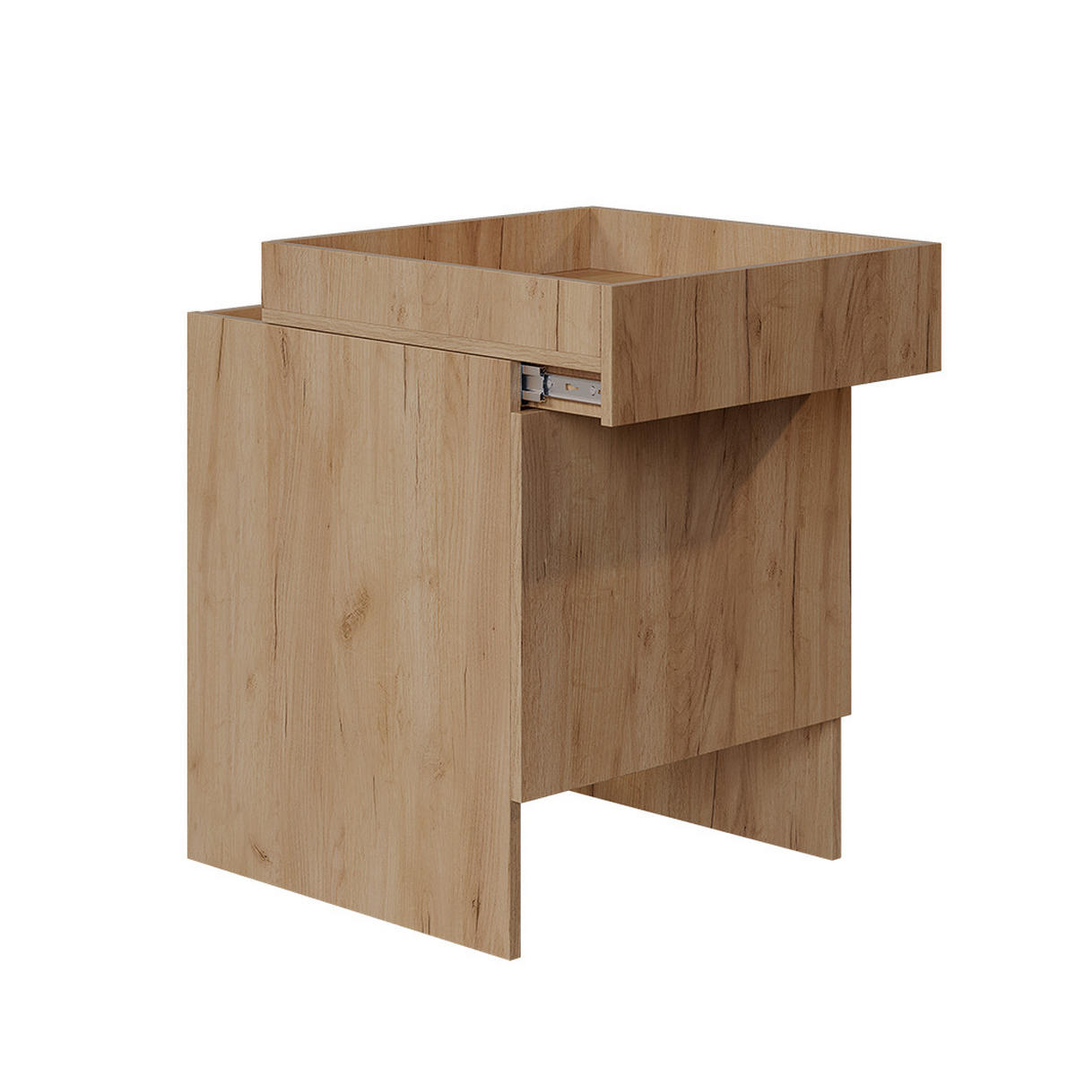 SAUGROBOTERSCHRANK Dustin Goldkraft Eiche 50 x 67.5 cm mit 1 Tür - Honigeiche, Holzwerkstoff (50/67.5/50cm) - Vicco