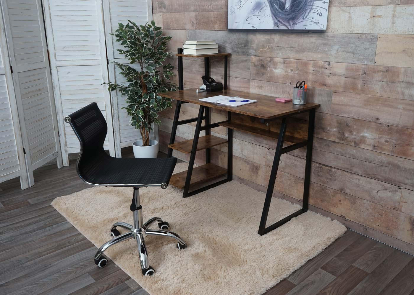 BÜROSTUHL Schwarz - Schwarz, Textil (49/82/49cm) - MCW