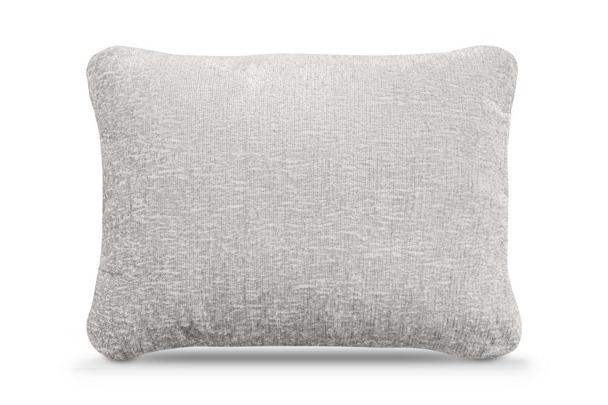 DREHSESSEL RAGGI 360° Drehfunktion mit inklusive dekorativem Kissen, Aschgrau - Hellgrau/Grau, Textil (92/75/94cm) - KONSIMO®