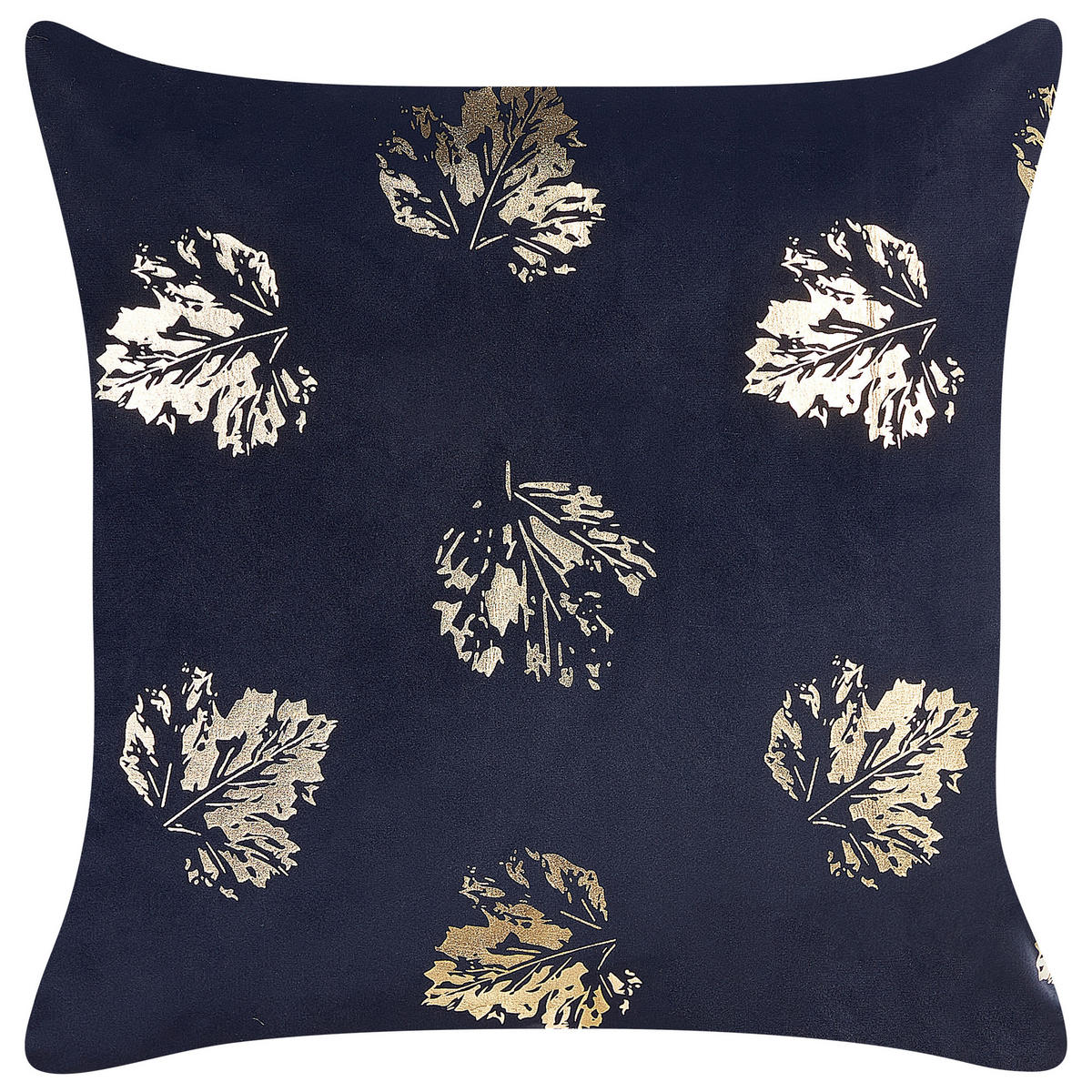 DEKOKISSEN 2er-Set Schwarz 45/45 cm Goldenrod - Schwarz, Textil (45/45cm) - Beliani