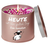 DUFTKERZE Lavendel Roségold 50 Stunden Brenndauer - Goldfarben, Metall (7.5cm)
