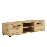RTV-SCHRANK Maxivo 150 Artisan Eiche, zweitüriger TV-Tisch - Schwarz/Eiche Artisan, Holzwerkstoff (150/38/40cm) - Bettso
