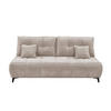 SCHLAFSOFA mit Bettkasten und Schlaffunktion - Beige/Schwarz, Kunststoff/Textil (215/96/106cm) - ed exciting design