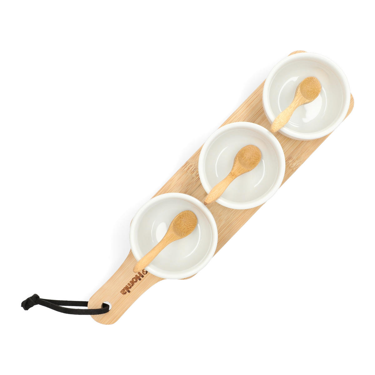 SERVIERSCHALENSET Fincan Weiß 32/8 cm - Weiß, Keramik (8/8/32cm) - Homla