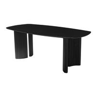 ESSTISCH - 8 Personen - Mangoholz - Schwarz - TAMENIA - Schwarz, Holz (200/100/76cm) - Vente-Unique