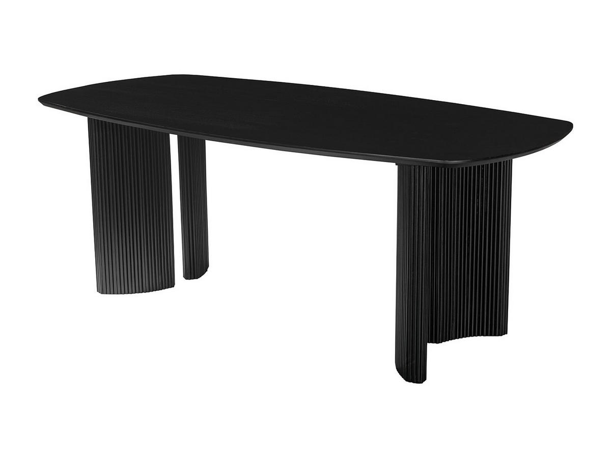 ESSTISCH - 8 Personen - Mangoholz - Schwarz - TAMENIA - Schwarz, Holz (200/100/76cm) - Vente-Unique