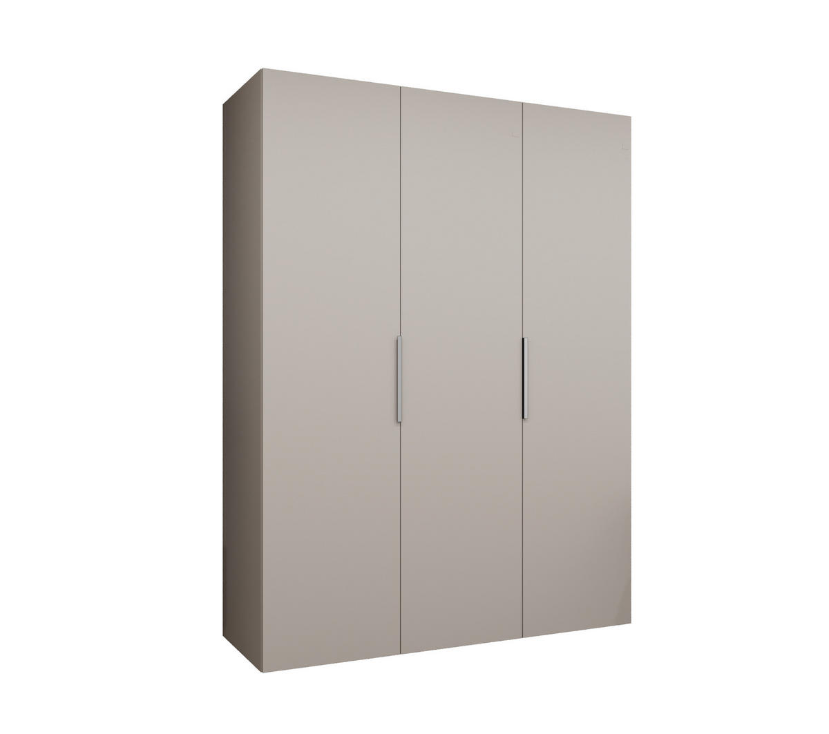 DREHTÜRENSCHRANK 202/150/52 3-türig - Kaschmir, Holz (150/202/52cm) - MÖBEL KRYSPOL