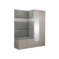 MOBILIER PENTRU HOL Orion XII - cașmir/gri, material plastic/compozit lemnos (158/186/46cm) - MIRJAN24