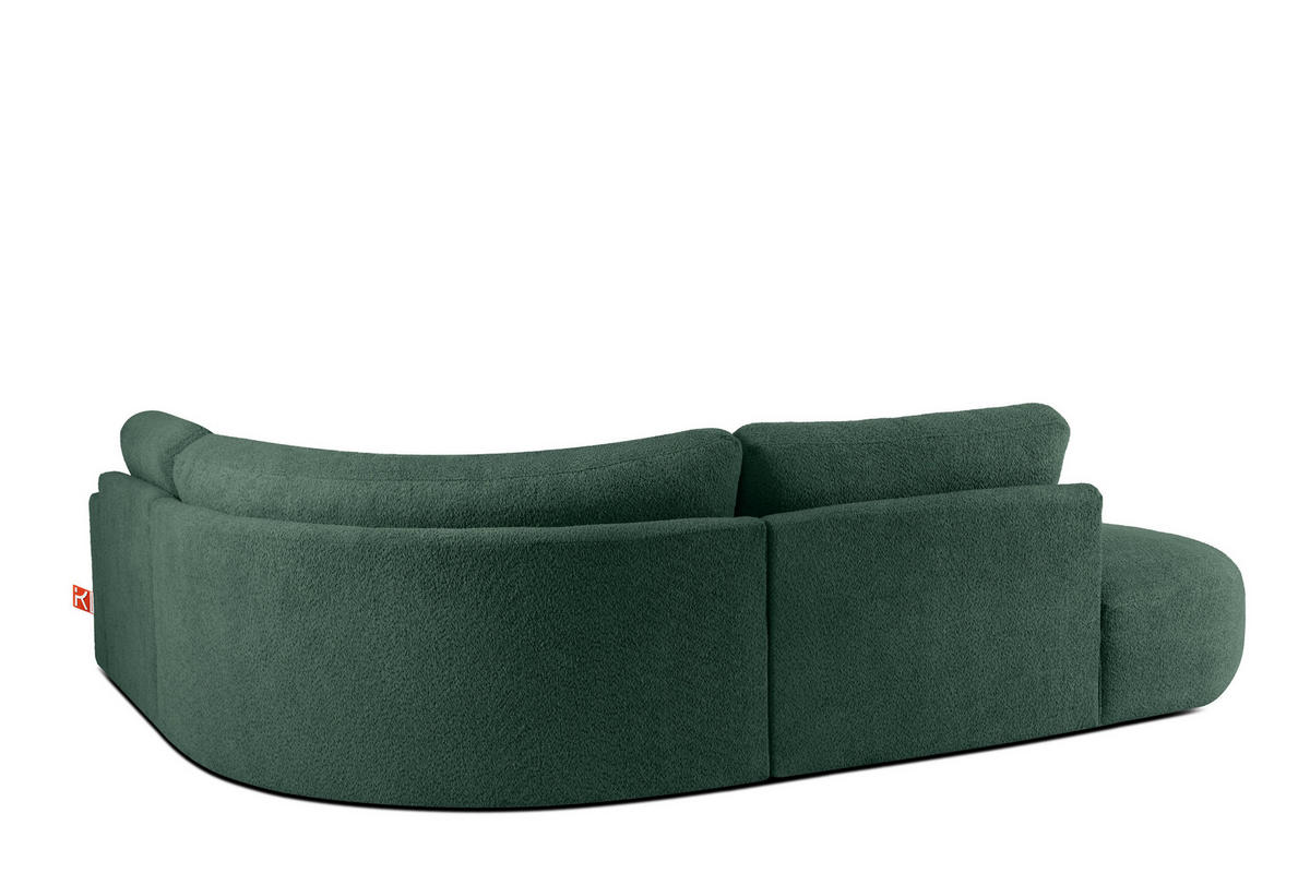ECKSOFA LINKS ZUCCO, Grün - Grün, Holz/Holzwerkstoff (224/293cm) - KONSIMO®