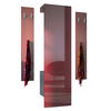 GARDEROBE Hollywood Bordeaux Hochglanz - Bordeaux, Holzwerkstoff (123/193/35cm) - Vladon