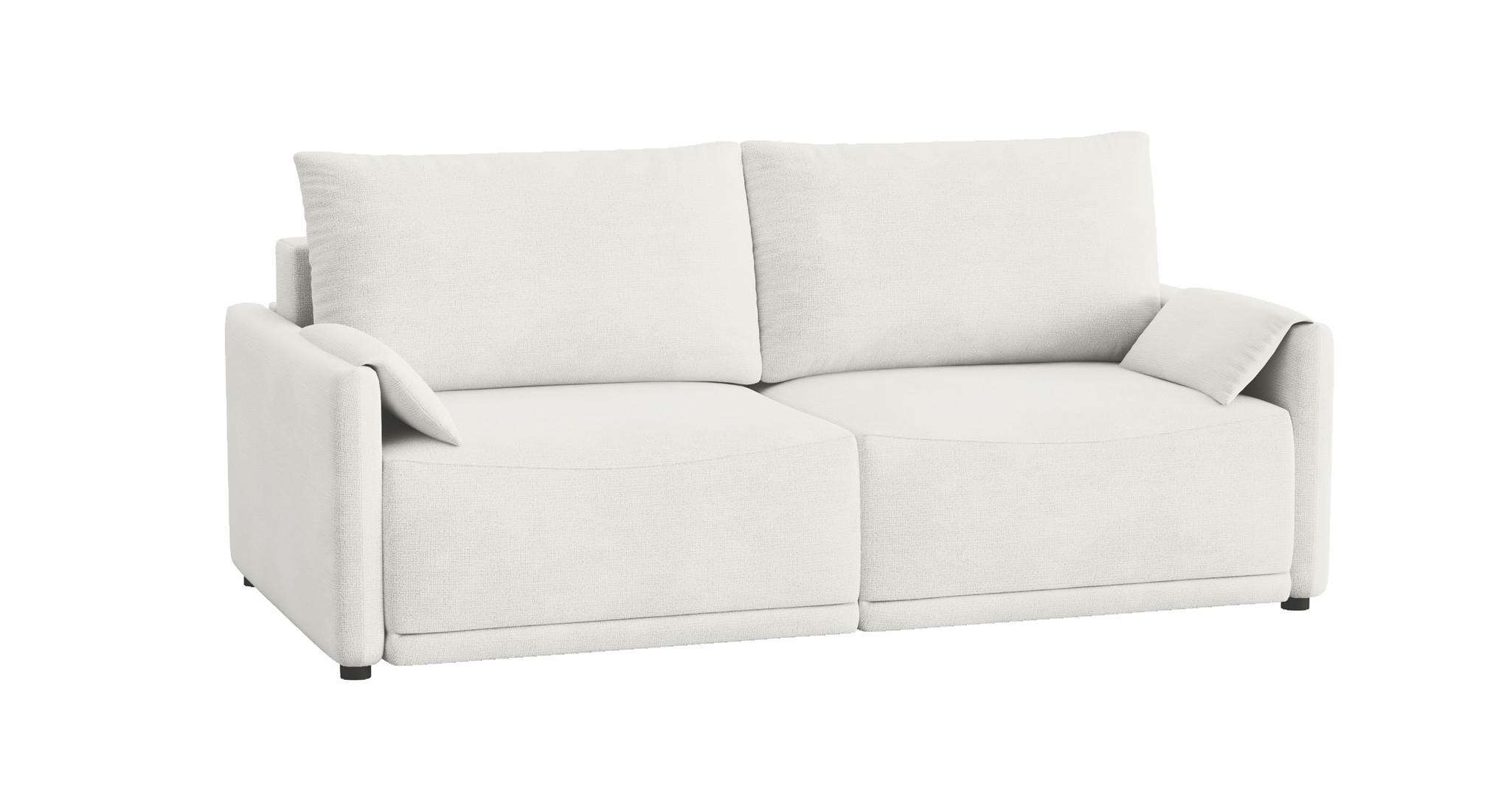 SCHLAFSOFA Mirena - Creme, Holzwerkstoff/Textil (215/100/112cm) - Fun Möbel