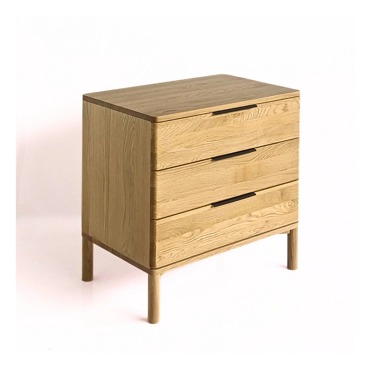 KOMMODE Harry, Natur Massiveiche - Beige, Holz (70/68/45cm) - WOODEK