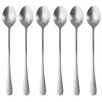 LÖFFEL 19 cm (6er-Set) - Silberfarben, Metall - Intirilife