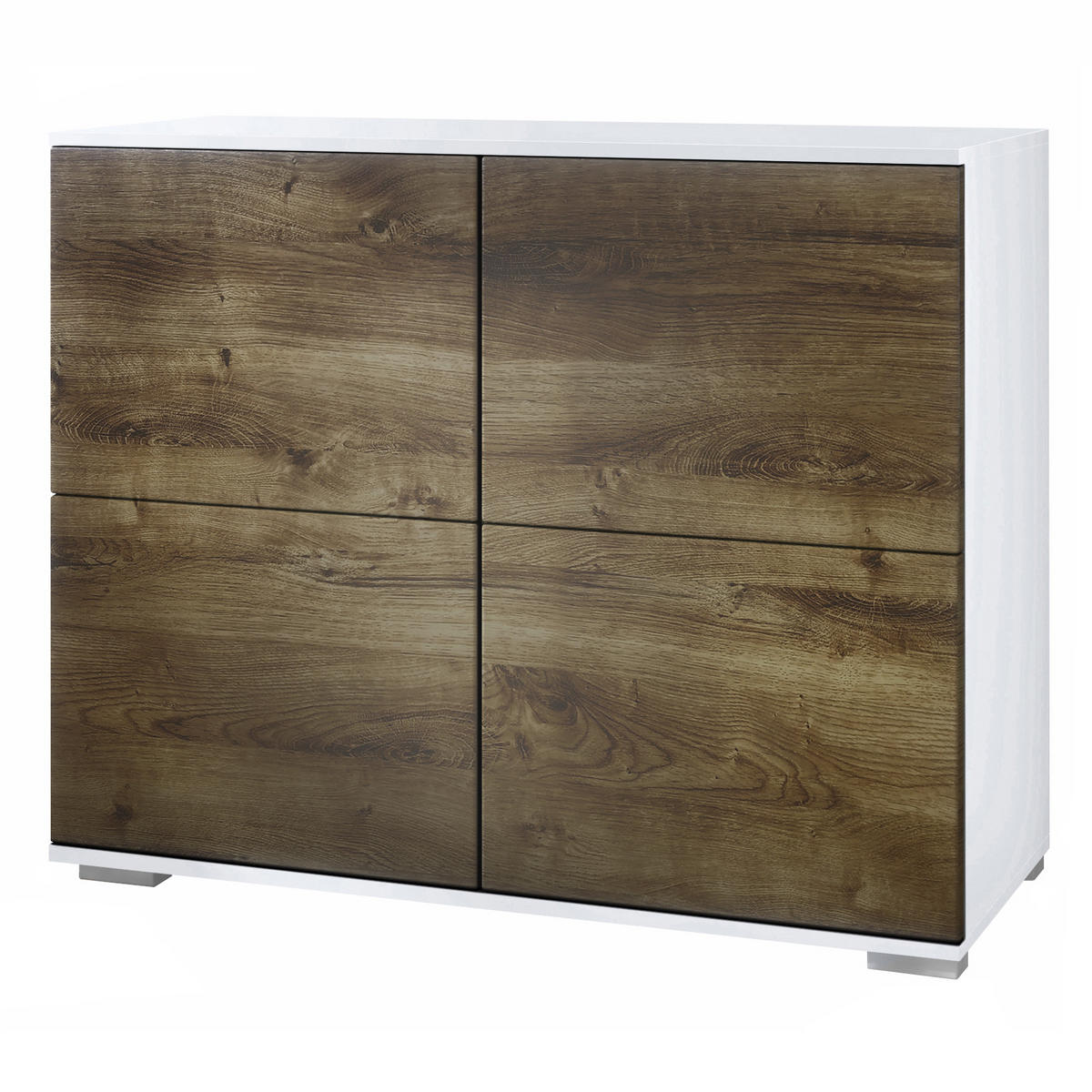 KOMMODE Rova Eiche Ribbeck - Alteiche, Holzwerkstoff (92.5/75.5/35cm) - Vladon