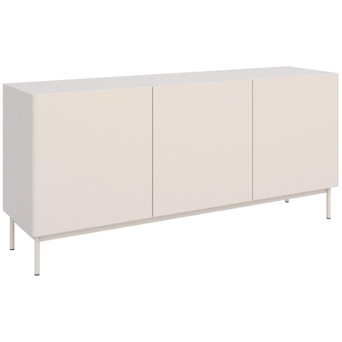 TV-STOLEK Olio vysoký 3-dveřový kašmír 160 cm - kašmírová, kov/kompozitní dřevo (160/72/38.6cm) - Selsey