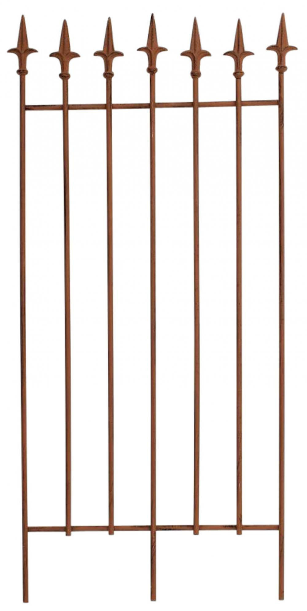 RANKGITTER 2er Set Metall antik braun - Braun, Metall (50/100/0.7cm) - CLP