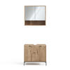BADMÖBEL-SET Eliza Viking Oak 2 Teile - Eichefarben, Holzwerkstoff (70/63/45cm) - Vicco