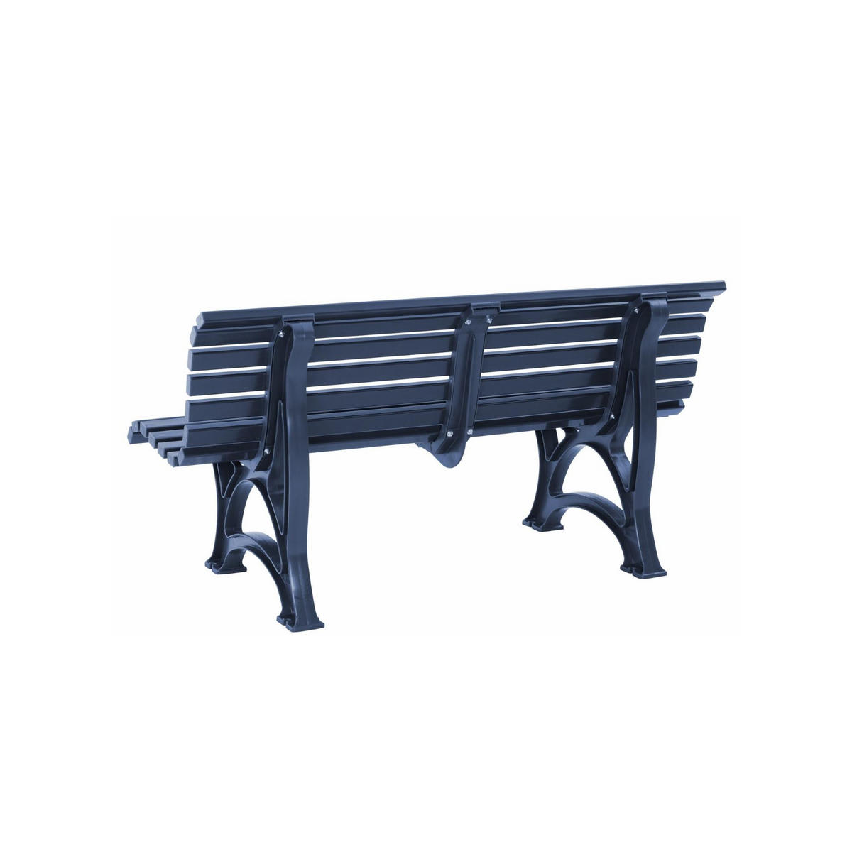 GARTENBANK Jamaika 3 Sitzer Blau 80 x 150 x 64 cm Witterungskunststoff & UV Beständiger Kunststoff - Blau, Kunststoff (150/80/64cm) - PROREGAL