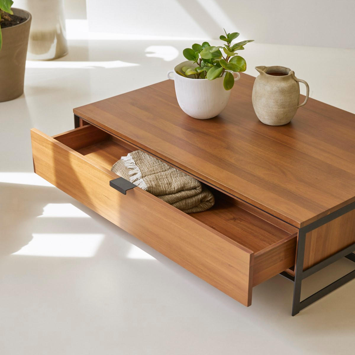 COUCHTISCH Urban Natur aus Akazie - Naturfarben, Holz (80/120/35cm) - Tikamoon