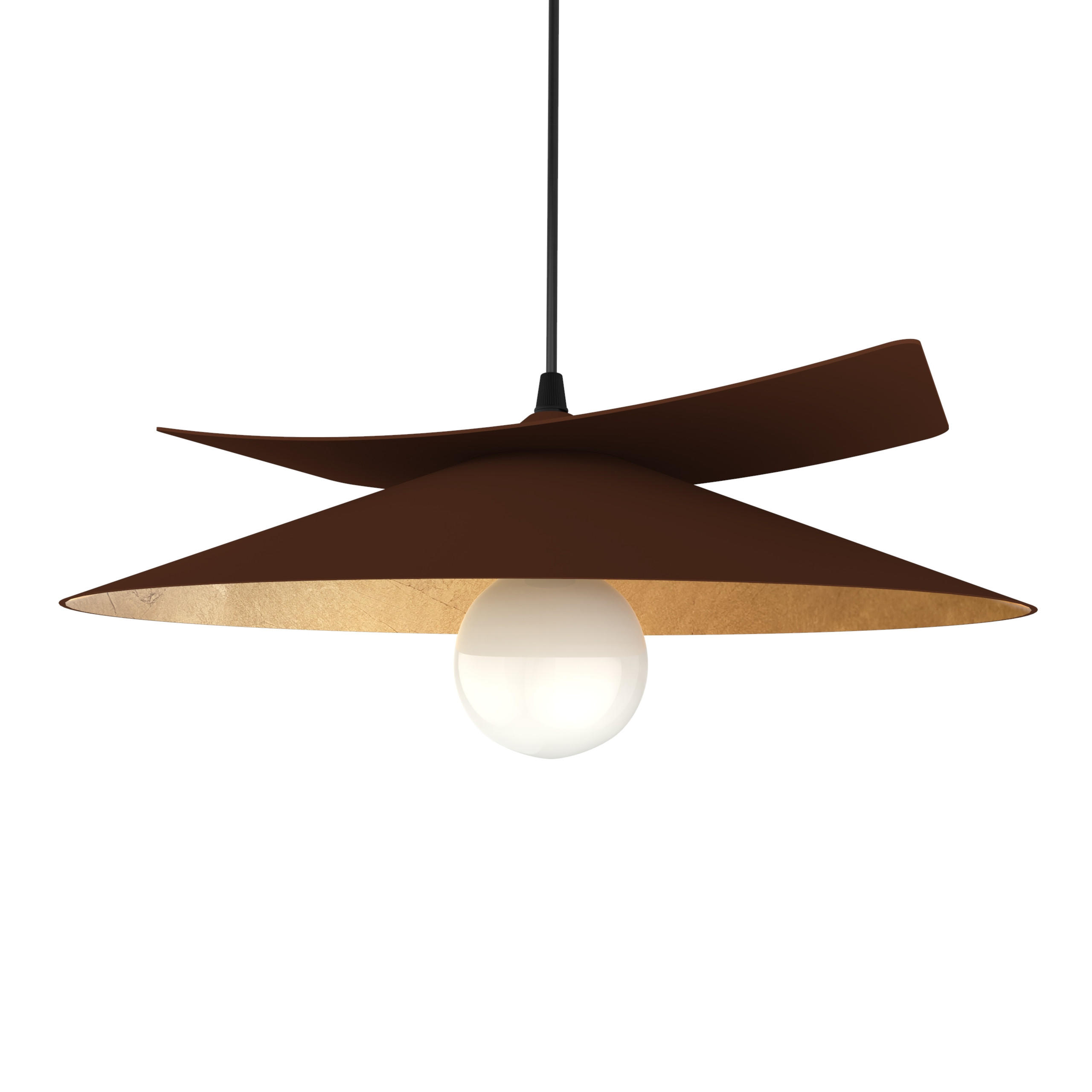 HÄNGELEUCHTE - Goldfarben, Metall (40/34/9cm) - Lumicom