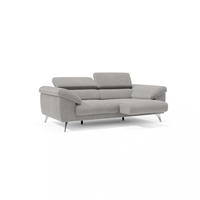 LINEARSOFA Donatello - Grau, Metall (213/76/102cm) - Divani.store