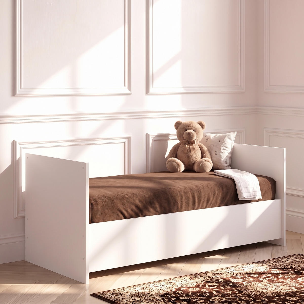 UMBAUSEITEN für Kinderbett Essentials - Weiß, Holzwerkstoff (70/140cm) - arthur berndt