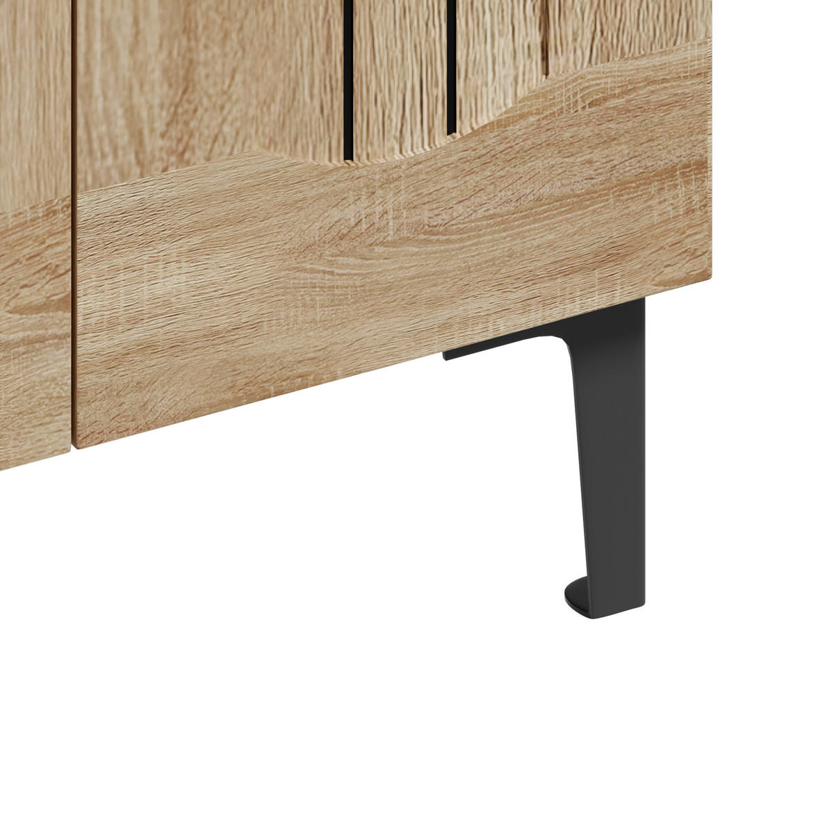 SCHUHSCHRANK aus Spanplatte 60x31,5x95cm in Naturfarben mit Doppeltüren - Naturfarben, Holzwerkstoff (60/95/31.5cm) - Modfu