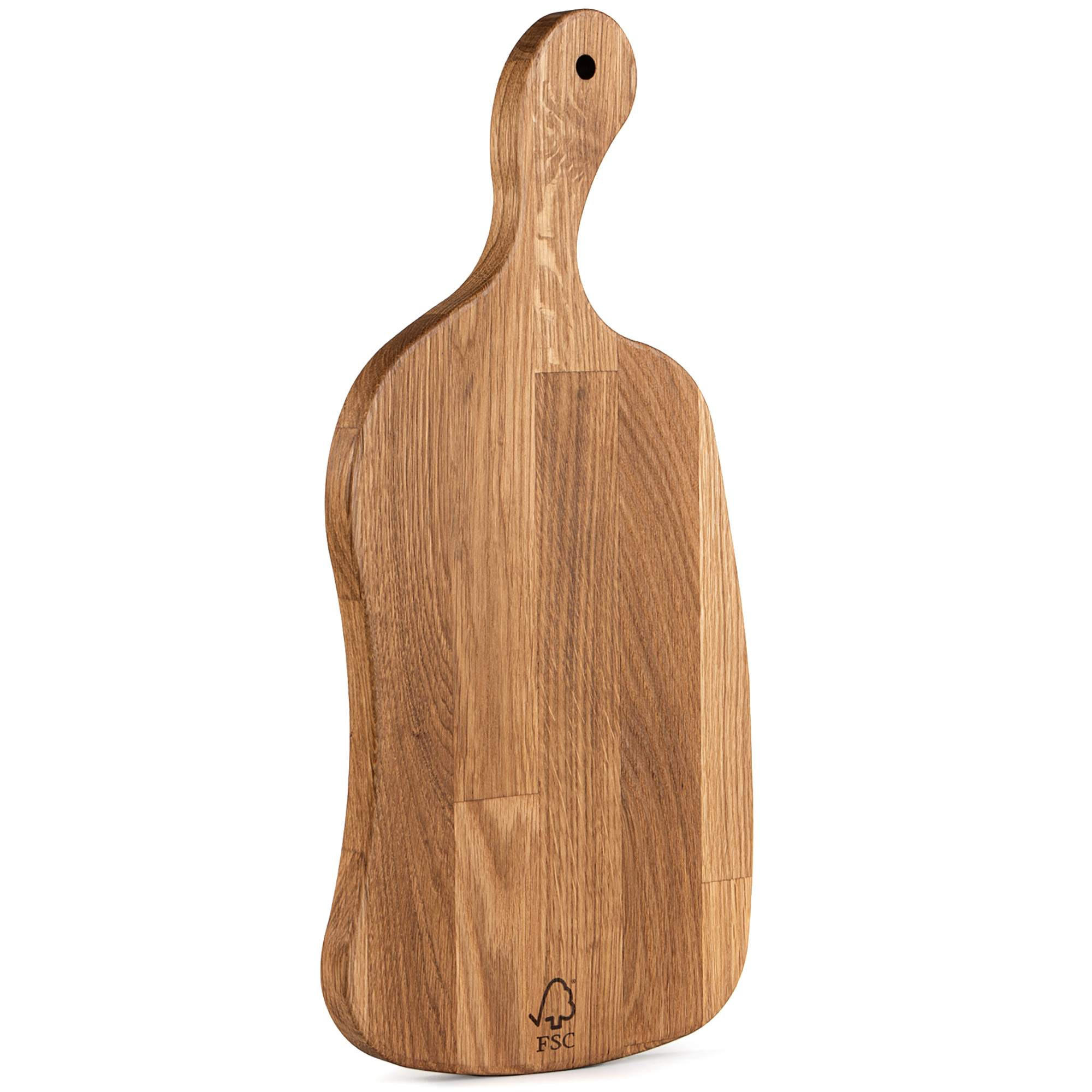 SCHNEIDEBRETT Holz Eiche geölt LIVO - Eichefarben, Holz (21/44cm) - KONSIMO®