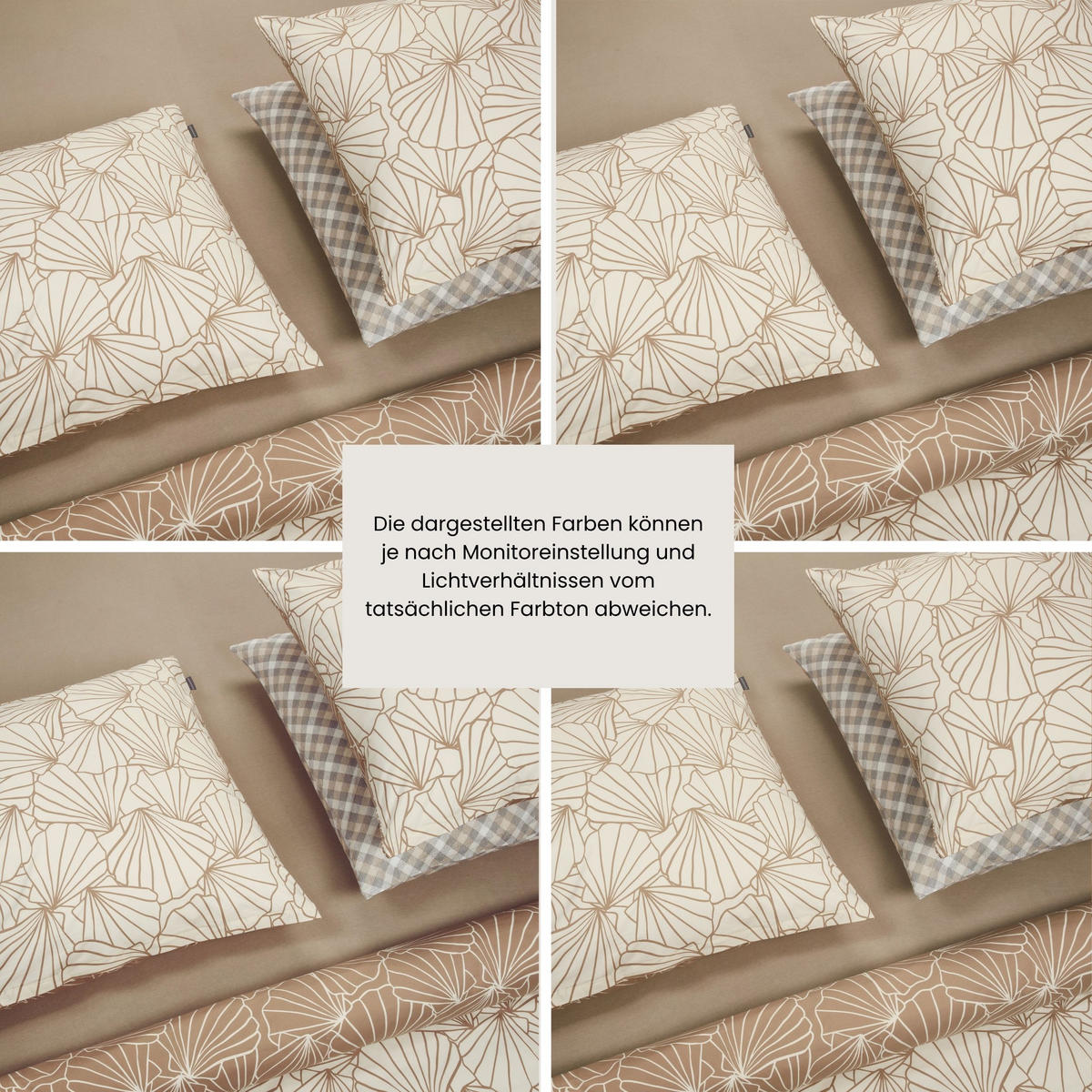 BETTWÄSCHESET Mariel - Renforcé - 2-teilig - 135 x 200 cm - Taupe - Taupe, Textil (135/200cm) - SCHIESSER