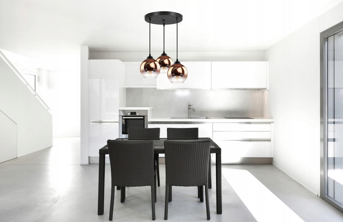PENDELLEUCHTE MASUR - Transparent/Goldfarben, Glas/Metall (35/35/80cm) - kiki design
