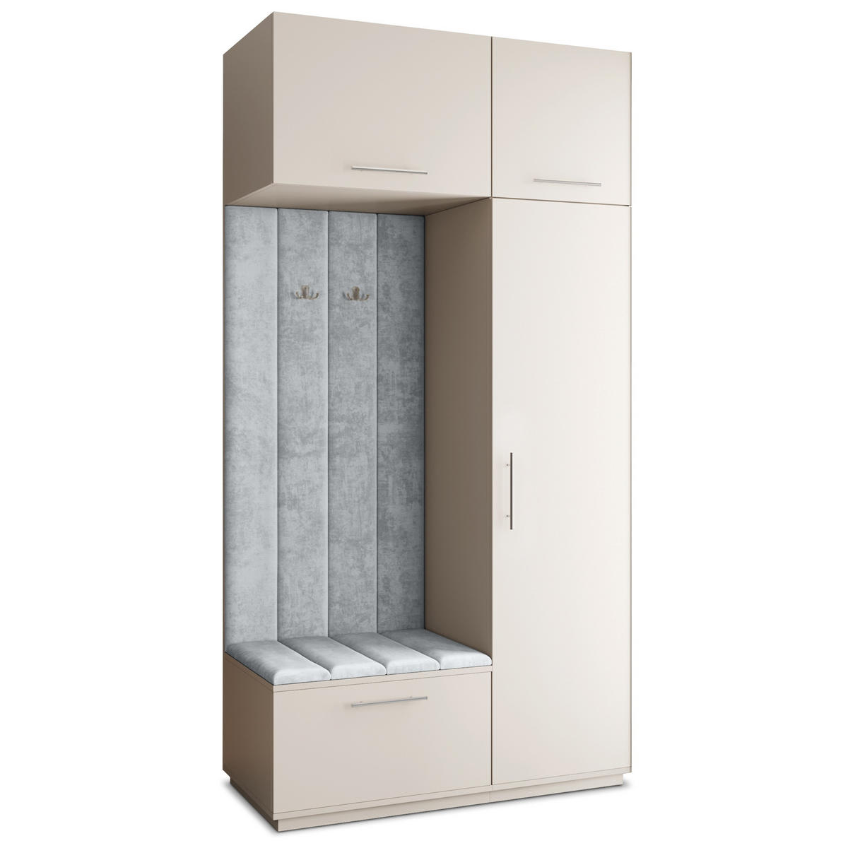 GARDEROBENSCHRANK REMA 120/240/60 cm Modern Kaschmir - Kaschmir, Holzwerkstoff (120/240/60cm) - MASSENO
