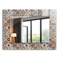 SPIEGEL 80 x 60 cm Rechteckig mit Aufdruck - Braun, Glas (80/60/0.4cm) - TULUP