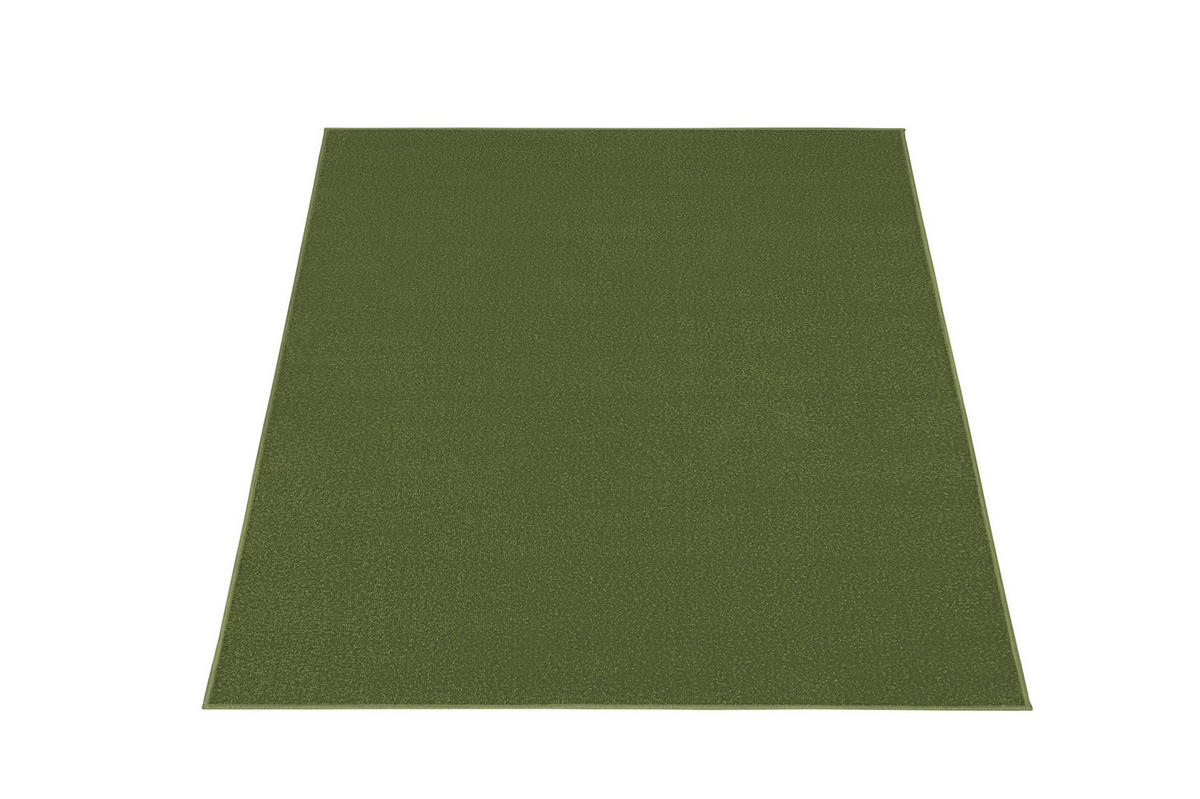 TEPPICH MONO SQUARE Grün 200/200 cm - Grün, Kunststoff (200/200cm) - Tapiso