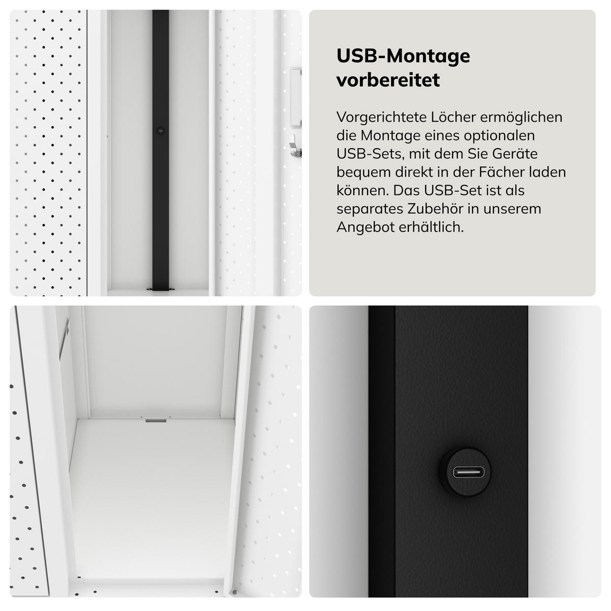 ARBEITSSCHUTZ-KLEIDERSCHRANK BARTEK PRO 172x136x45 cm - Weiß, Metall (136/172/45cm) - Jan Nowak