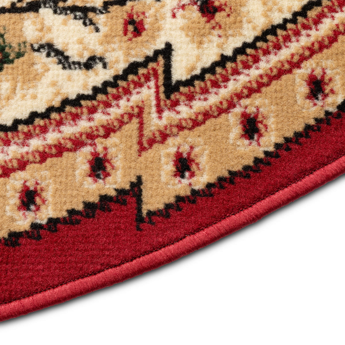 TEPPICH ATLAS oval rot floral 60/100 cm - Rot, Textil (60/100cm) - Tapiso