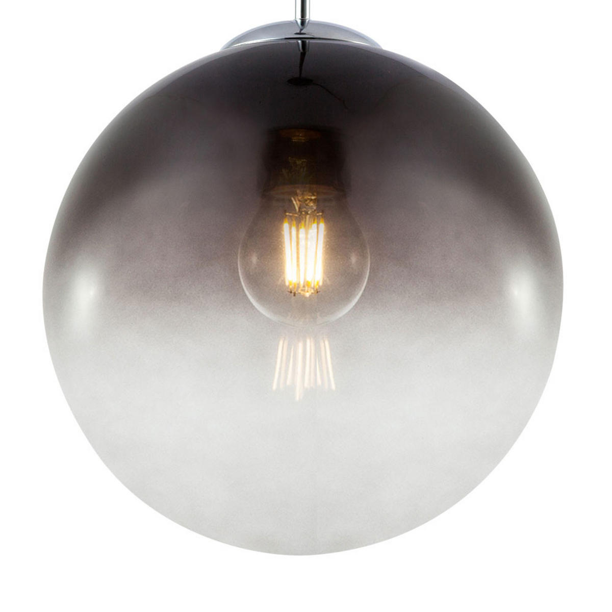 LED HÄNGELAMPE VARUS Glas Grau - Grau, Glas (30/30/120cm) - Globo Lighting