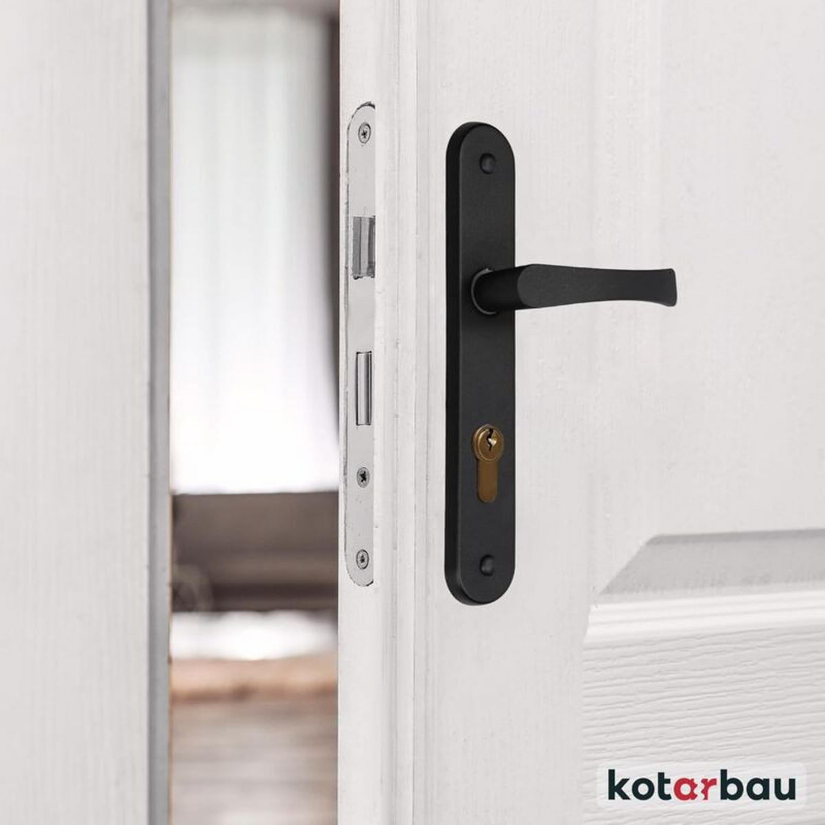 MÖBELGRIFF 1er-Set 90 mm - Schwarz, Metall (4/4/23cm)
