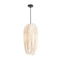 PENDELLEUCHTE ZALA Weiße PVC 11 W - Weiß, Kunststoff (30/30/120cm) - Rendl