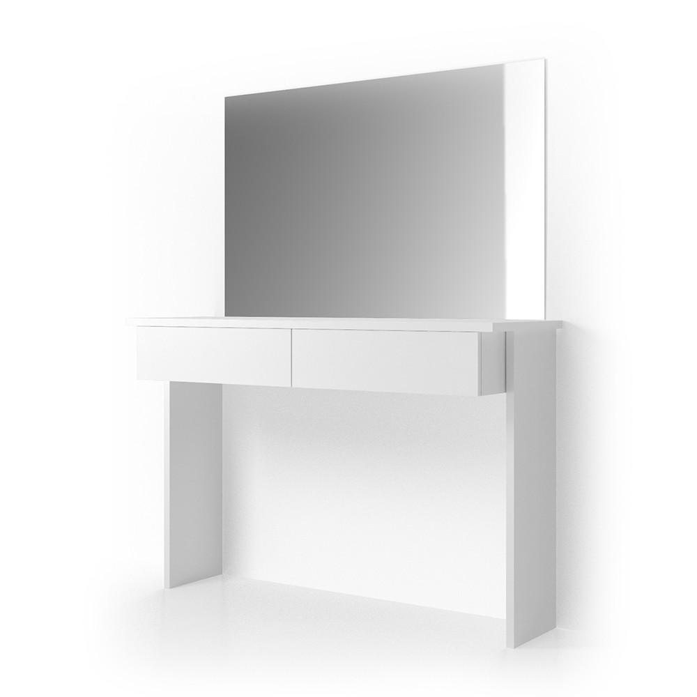 SCHMINKTISCH Azur Weiß 120 cm - Weiß, Holzwerkstoff (120/83/40cm) - Vicco