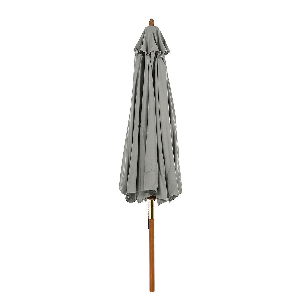 SONNENSCHIRM - Grau - Grau, Holz/Textil (270/270cm) - home24