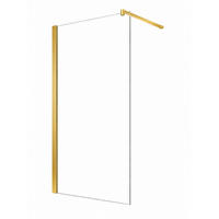 WALK-IN-DUSCHWAND 50 × 200 cm – ESG-Sicherheitsglas – Gold - Goldfarben, Glas (10/50/200cm) -  Glaswerk Westfalen