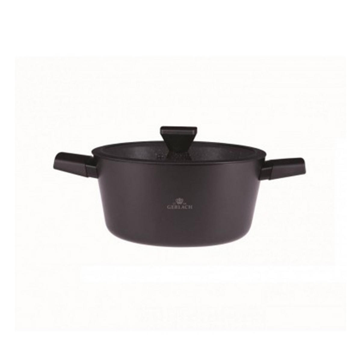 KOCHTOPF Grani Schwarz 34/26/14 cm Metall - Schwarz, Metall (26cm) - Mondex