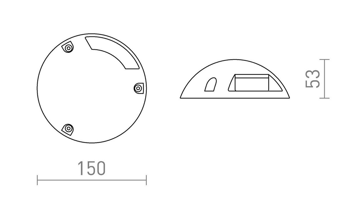 AUSSENLEUCHTE TOPTOP S I Anthrazitgrau 5 W IP67 - Grau, Metall (15/15/53cm) - Rendl