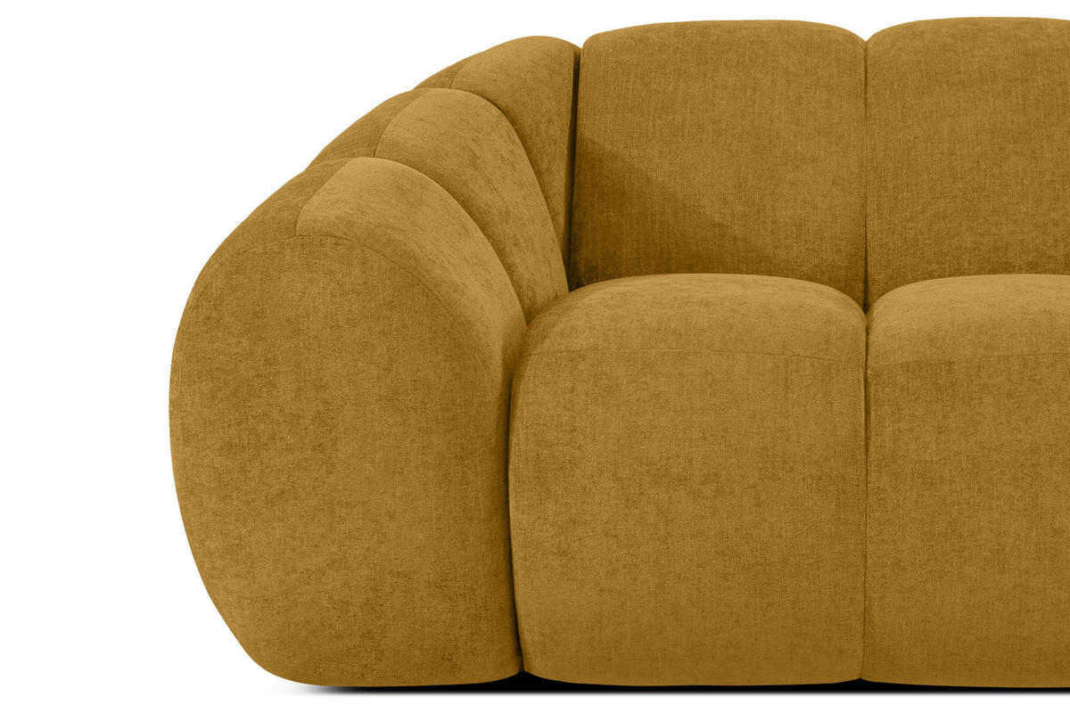 3-SITZER SOFA FLAVA, Honigfarben - Honig, Holz/Holzwerkstoff (240/76/100cm) - KONSIMO®