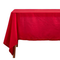 TISCHDECKE rot 137/178 cm, 100% Baumwolle - Rot, Textil (137/178cm) - Homescapes