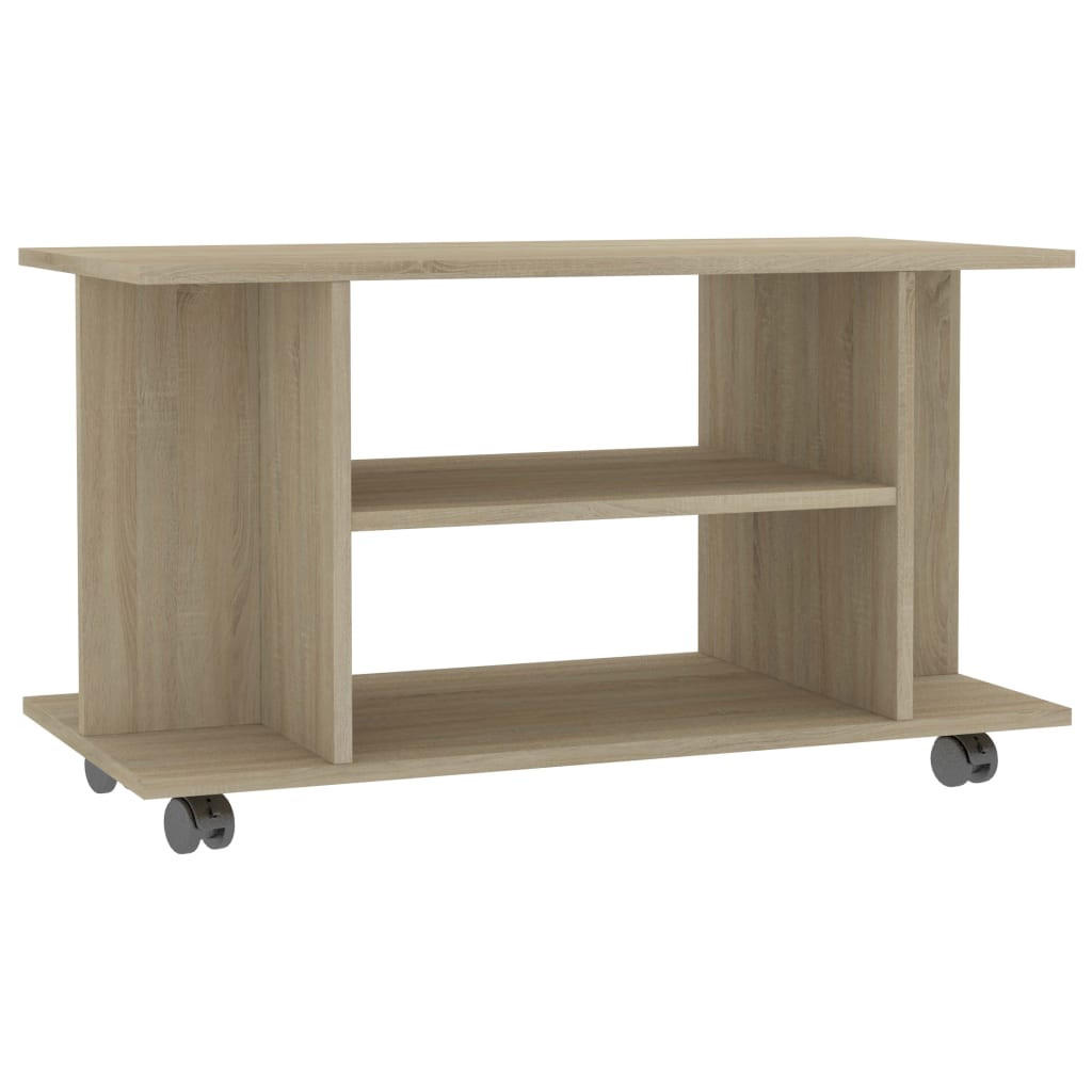 vidaXL Lowboard Sonoma Eiche 80x45x40 cm