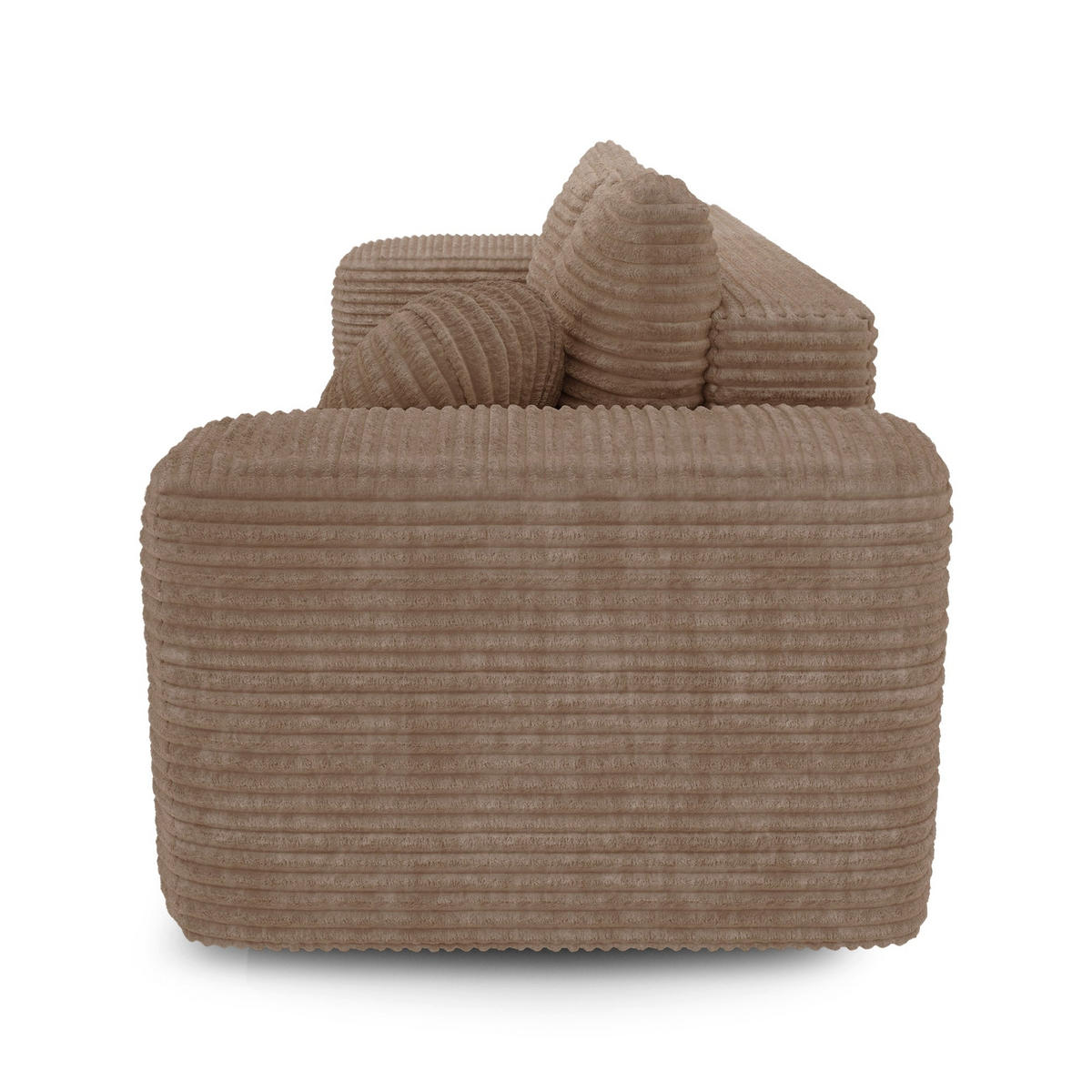 SCHLAFSOFA mit Stauraum LIOR XXL-Cord Taupe 260cm - Taupe, Textil (260/83/100cm) - Premium Interiors