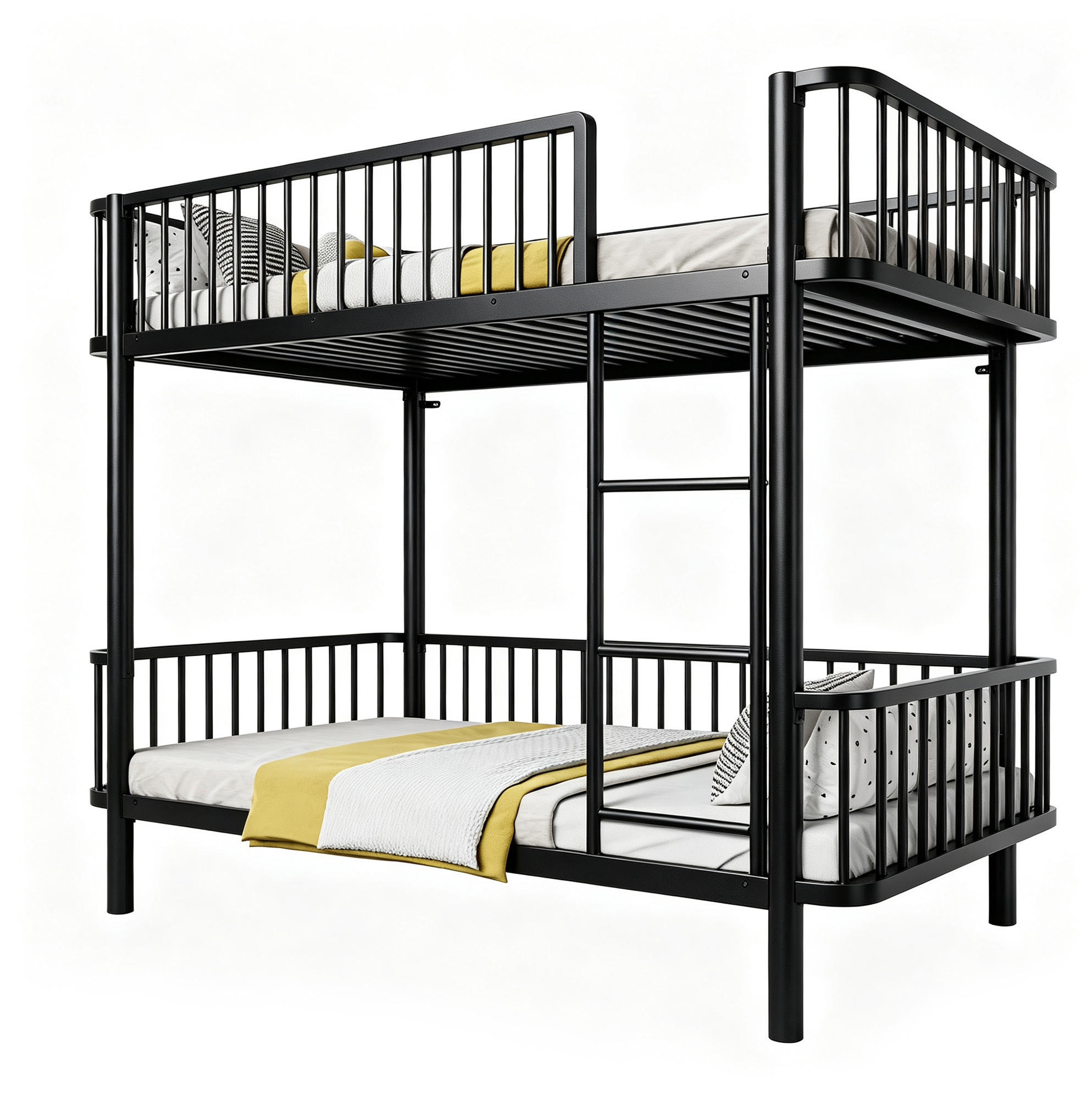 Modfu Etagenbett Schwarz 90x200 cm